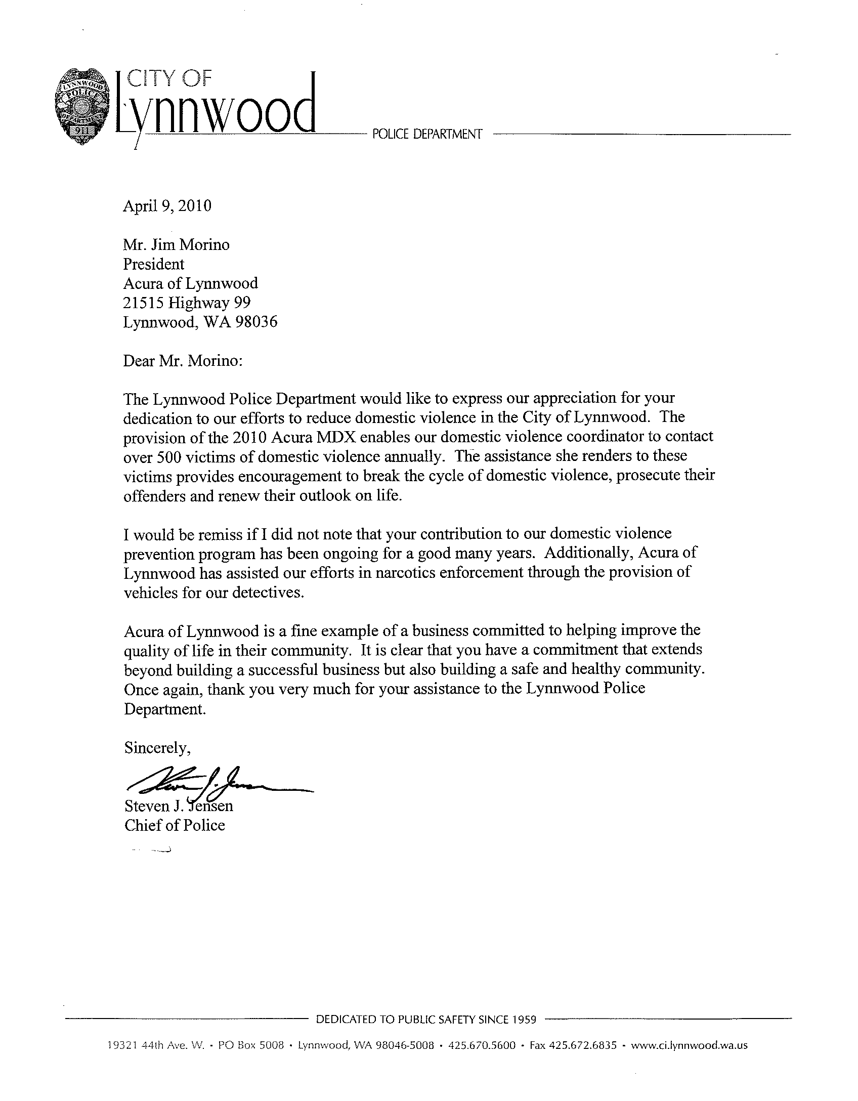Letter From Lynnwood PD.png