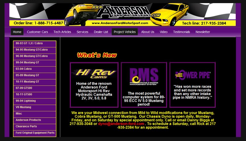 Anderson Ford Motorsport Homepage