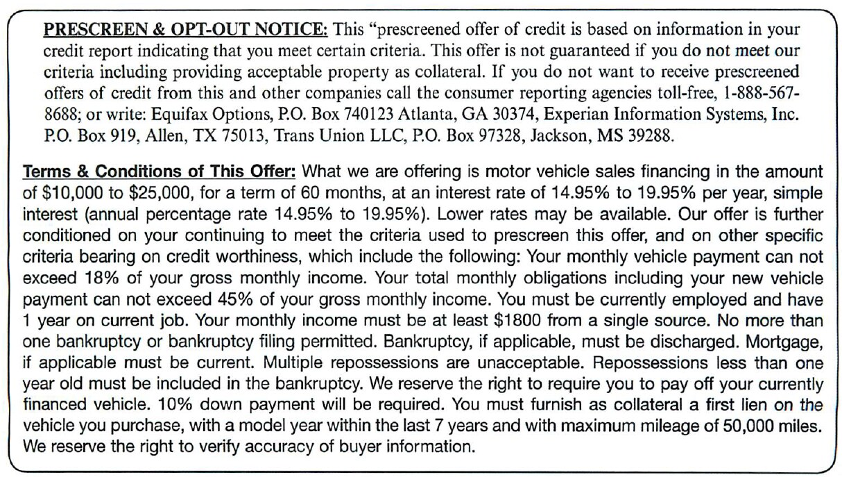 Roseville Bankruptcy Auto Loans