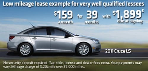 LEASE A CHEVY CRUZE