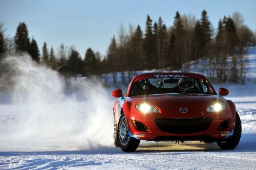 Mazda Miata on Ice