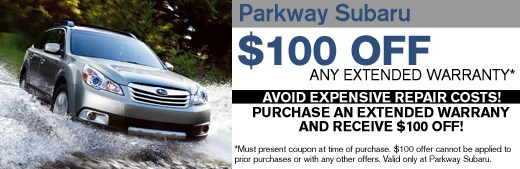 $100 off any Extended Warranty plan. Contact our Finance Department for more details.