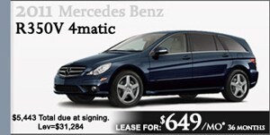 2011 Mercedes-Benz R350W lease for $649/mo