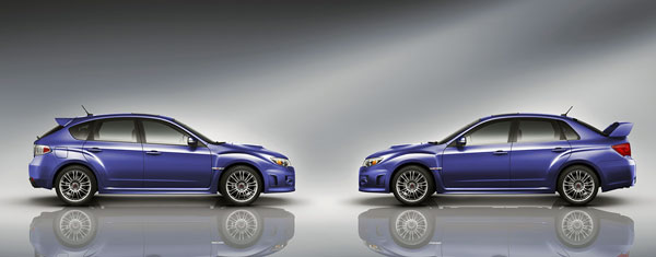 2011 WRX STI hatchback and sedan
