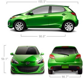 Irvine Mazda2 Specifications