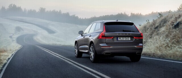 Volvo XC60 on foggy road