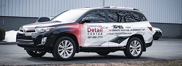 detail center decaled vehicle