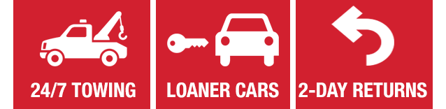 Added benefits include 24/7 towing, complimentary loaner vehicles, and a 48-hour return policy.