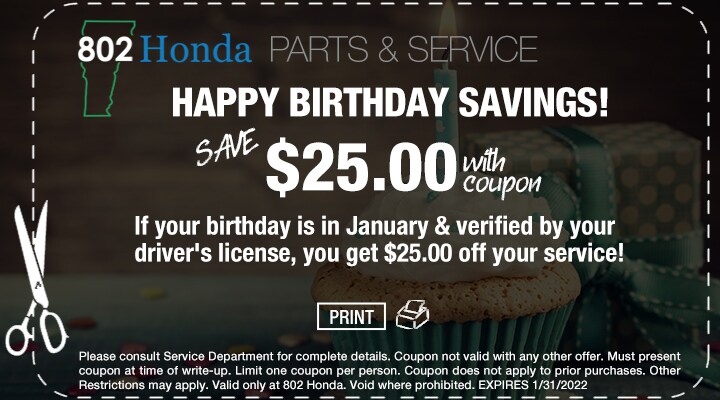 802 Honda Birthday Coupon 802 Honda Birthday Coupon