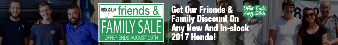802 Honda Friends and Family Sale
