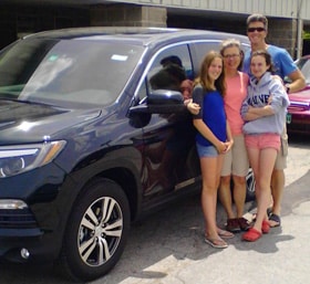 The Hennessey family and their all new 2016 Honda Pilot The Hennessey family and their all new 2016 Honda Pilot