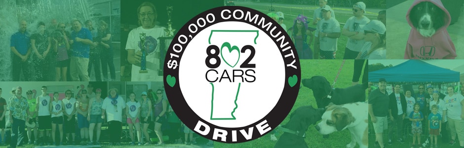The 802 Cars $100,000 Community Drive