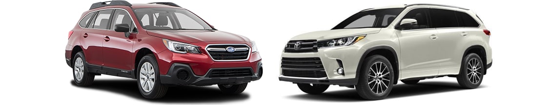 Subaru Outback vs Toyota Highlander
