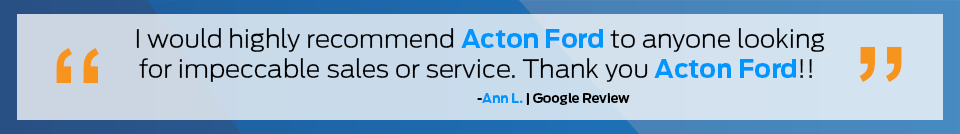 Why Shop at Acton Ford
