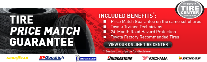 Tire Price Match Guarantee at Acton Toyota