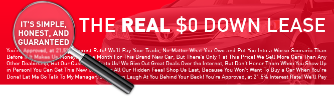 Acton Toyota's Exclusive Real Zero Down Leases