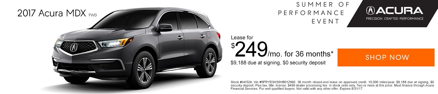 2017 Acura MDX Lease Special