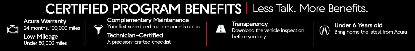 Acura Certified Pre-Owned Program Benefits in Jacksonville FL