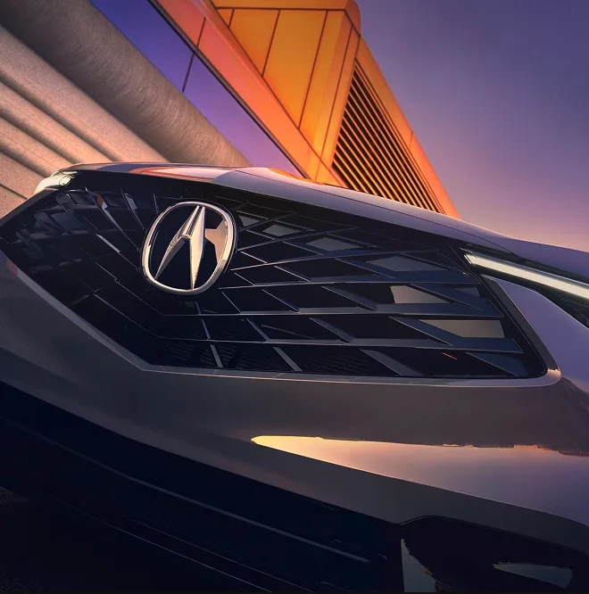 Close-up of the Acura ADX grille and emblem