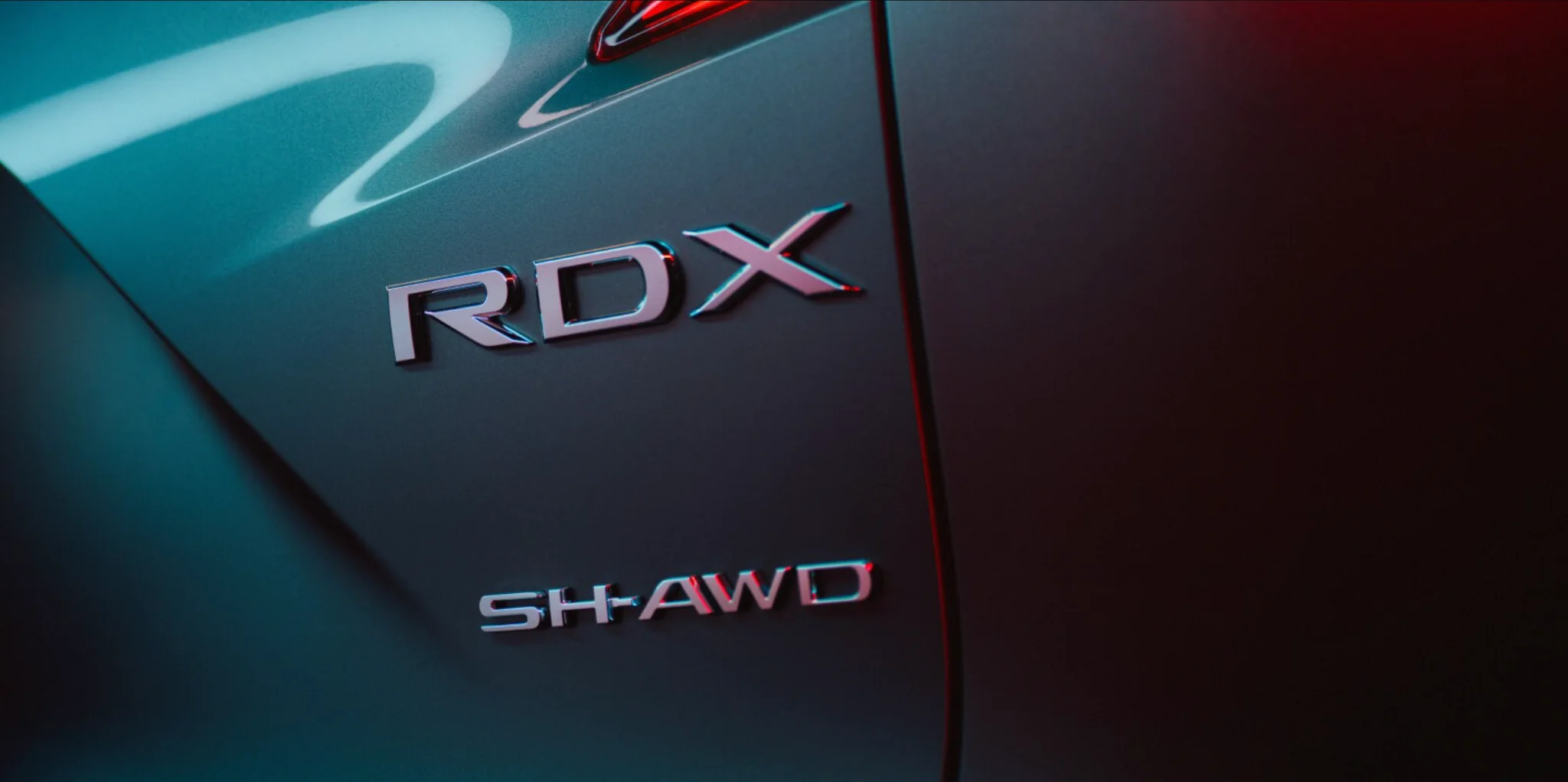 2026 Acura RDX SH-AWD Badge Close-up of 2026 Acura RDX SH-AWD badging