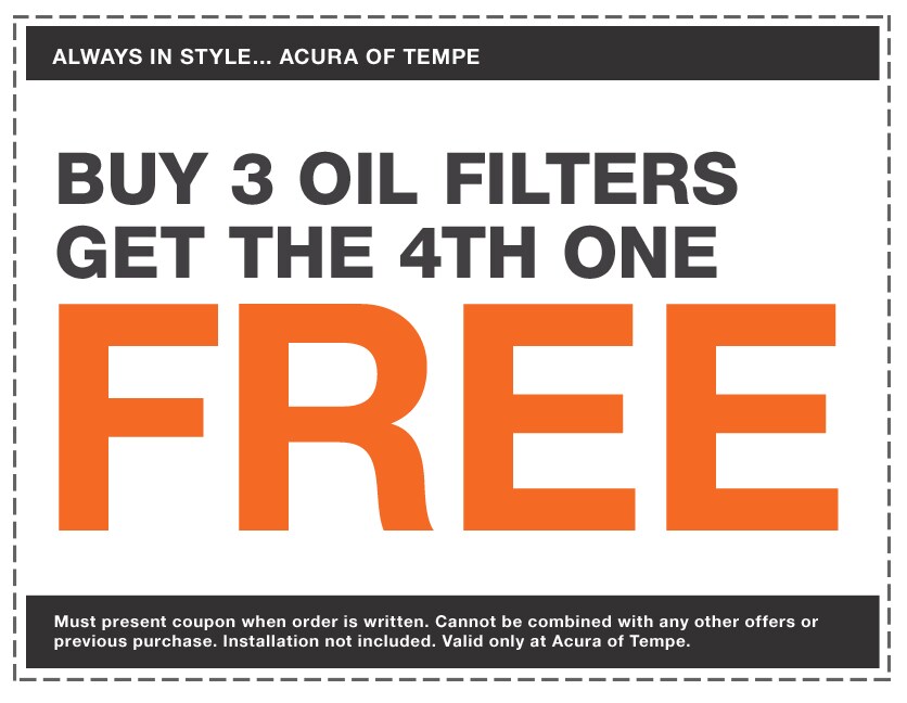 Acura of Tempe Parts Coupon