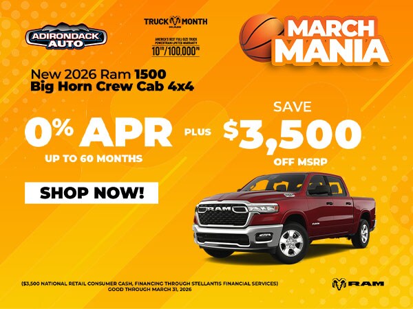 New 2026 RAM 1500 Big Horn Crew Cab 4x4