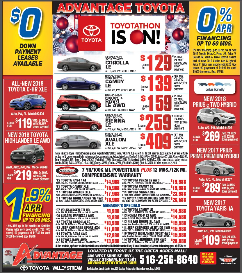 Advantage Toyota Valley Stream New Toyota dealership in Valley Stream