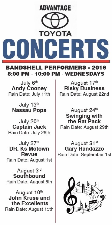 2016 Summer Concerts
