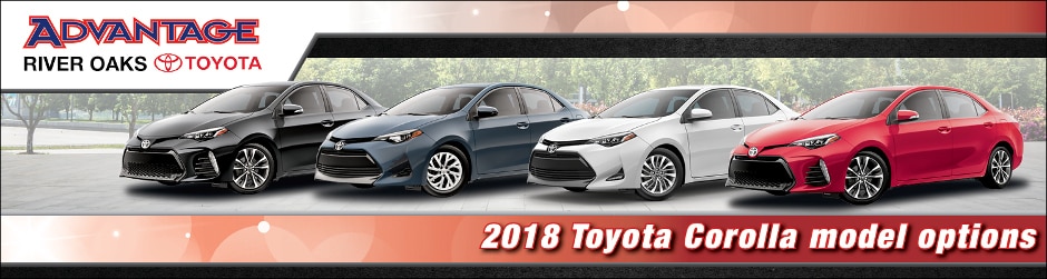 2018 Toyota Corolla model options
