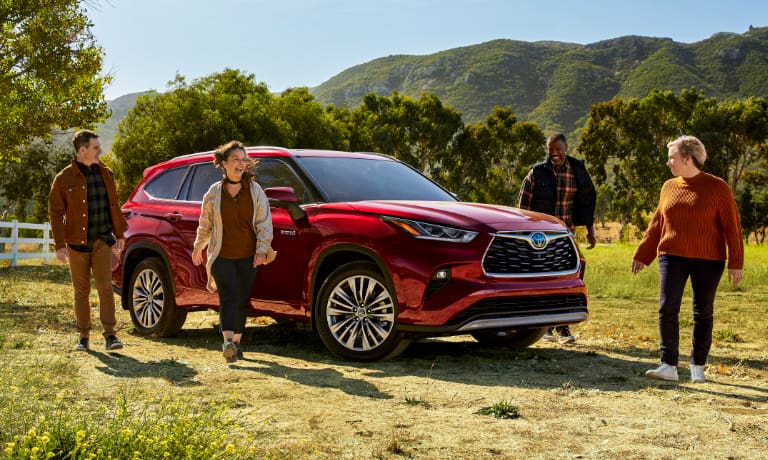 2020 Toyota Highlander parked in a field