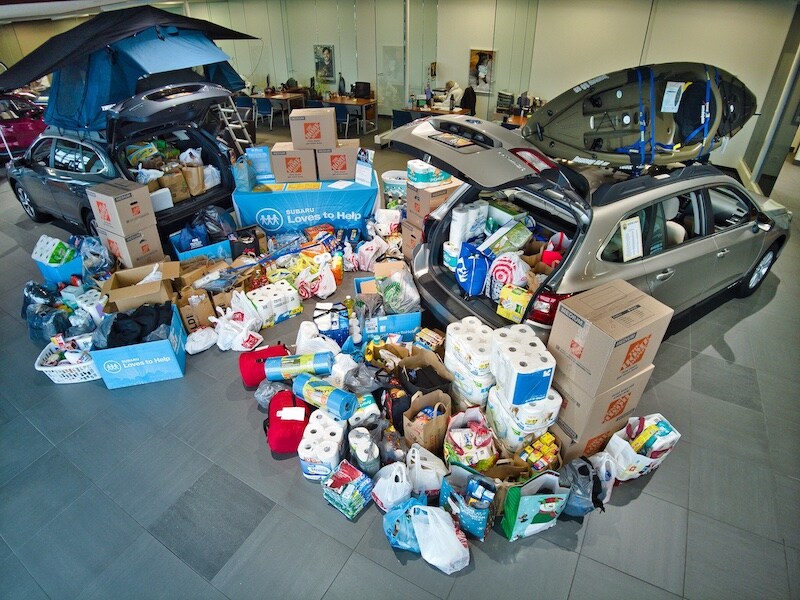 Project Hope for the Homeless Donation Drive November 2021 Subaru Loves to Help