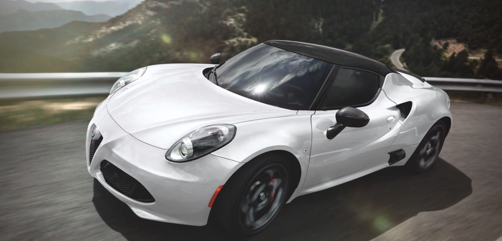 2018 Alfa Romeo 4C Coupe White Front Exterior 2018 Alfa Romeo 4C Coupe White Front Exterior