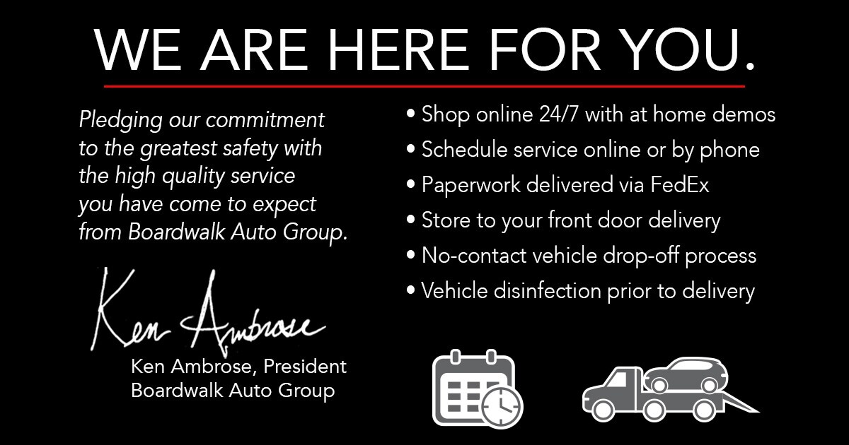 Message from Ken Ambrose Boardwalk Auto Group