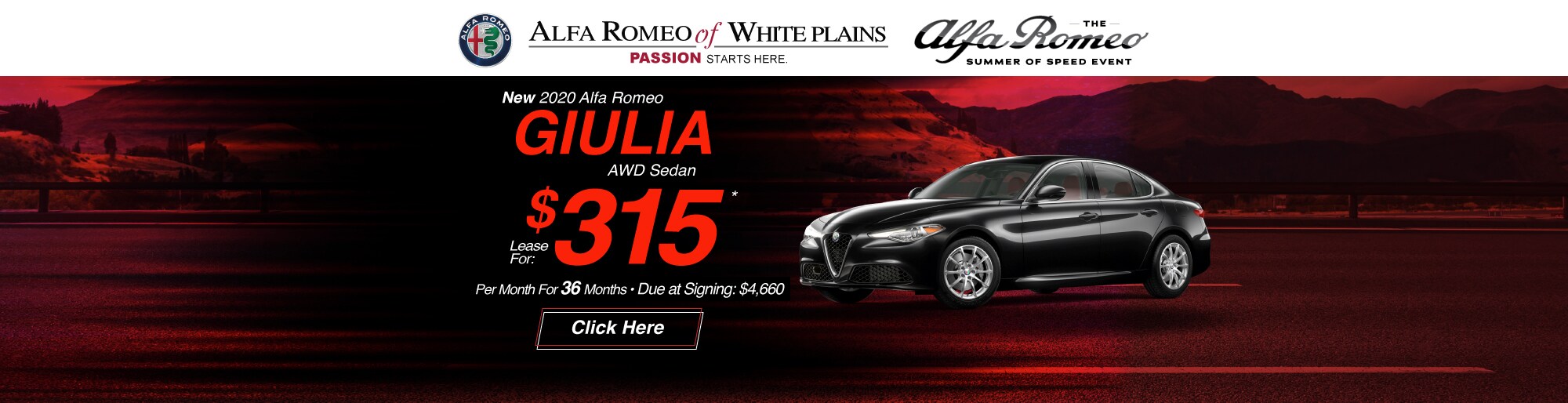 Alfa Romeo Giulia lease deal image
