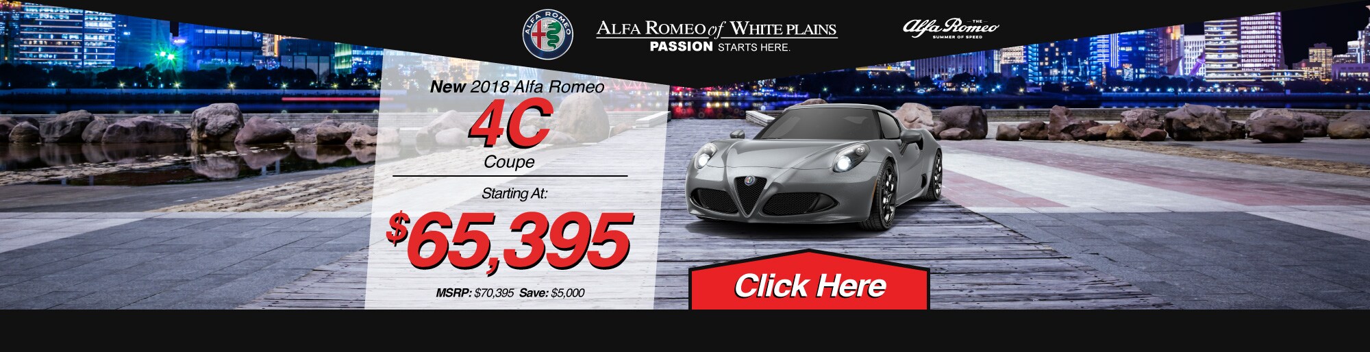 Alfa Romeo 4C lease deal image