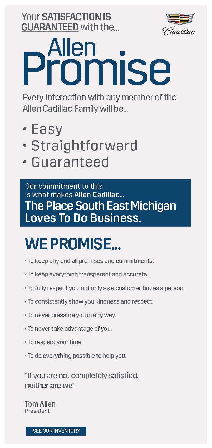 Allen Cadillac Promise