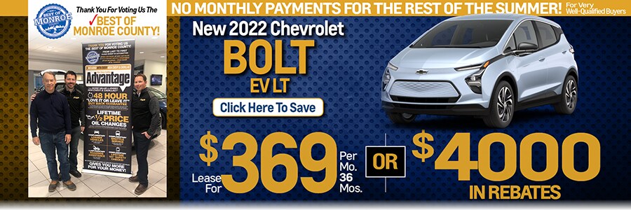 Monroe Dealer MI Bolt Special Offer