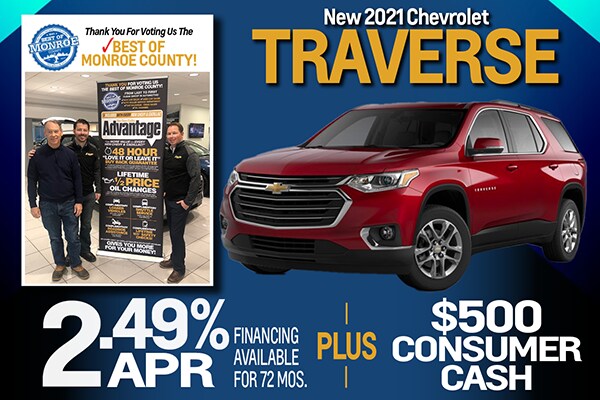 Monroe Dealer MI Traverse Special Offer