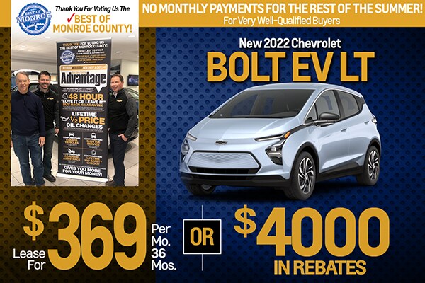 Monroe Dealer MI Bolt Special Offer