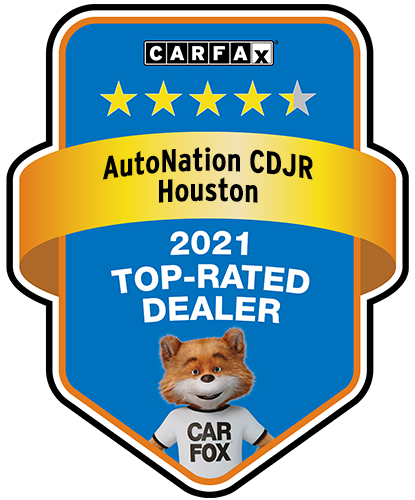 Autonation Chrysler Dodge Jeep Ram Houston Recognized as a CARFAX Top-Rated Dealer 2021 CARFAX Top-Rated Dealer badge