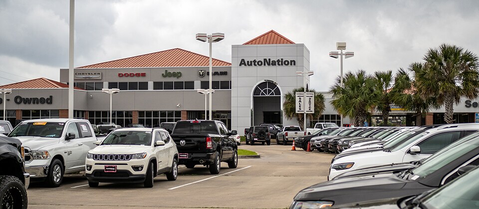 Hours And Directions To AutoNation Chrysler Dodge Jeep RAM Katy Outside view of AutoNation Chrysler Dodge Jeep Ram Katy