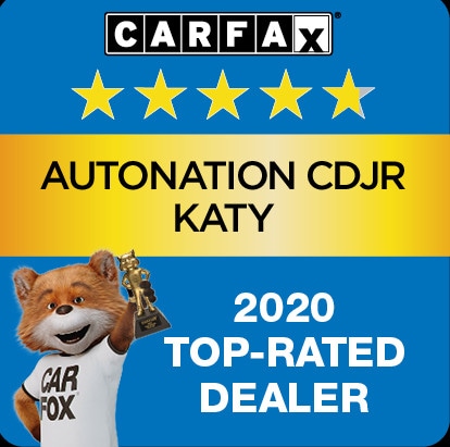 Autonation Chrysler Dodge Jeep Ram Katy Recognized as a CARFAX Top-Rated Dealer 2020 CARFAX Top-Rated Dealer badge