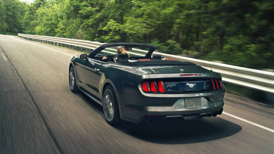 2016 Ford Mustang Black Rear