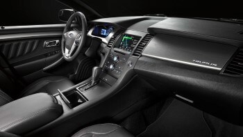2016 Ford Taurus SEL Front Interior in Charcoal Black