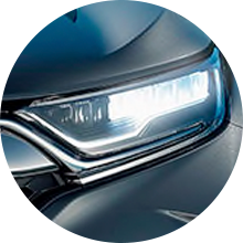 Led headlights with auto-on/off