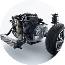 Macpherson strut front suspension