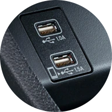 TWO USB PORTS
