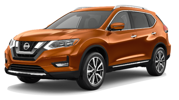 2019 Nissan Rogue SL An orange 2019 Nissan Rogue SL