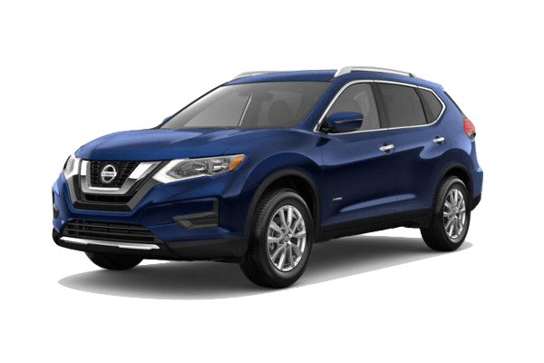 2019 Nissan Rogue A blue Nissan Rogue