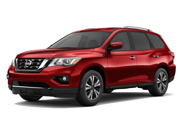 2019 Nissan Pathfinder A red 2019 Nissan Pathfinder